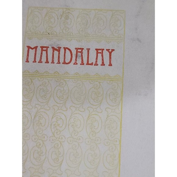 Mandalay By Rudyard Kipling 1899 First Edition Poem - Picture 4 of 12